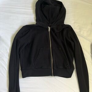 Aritzia TNA waffle zip up hoodie